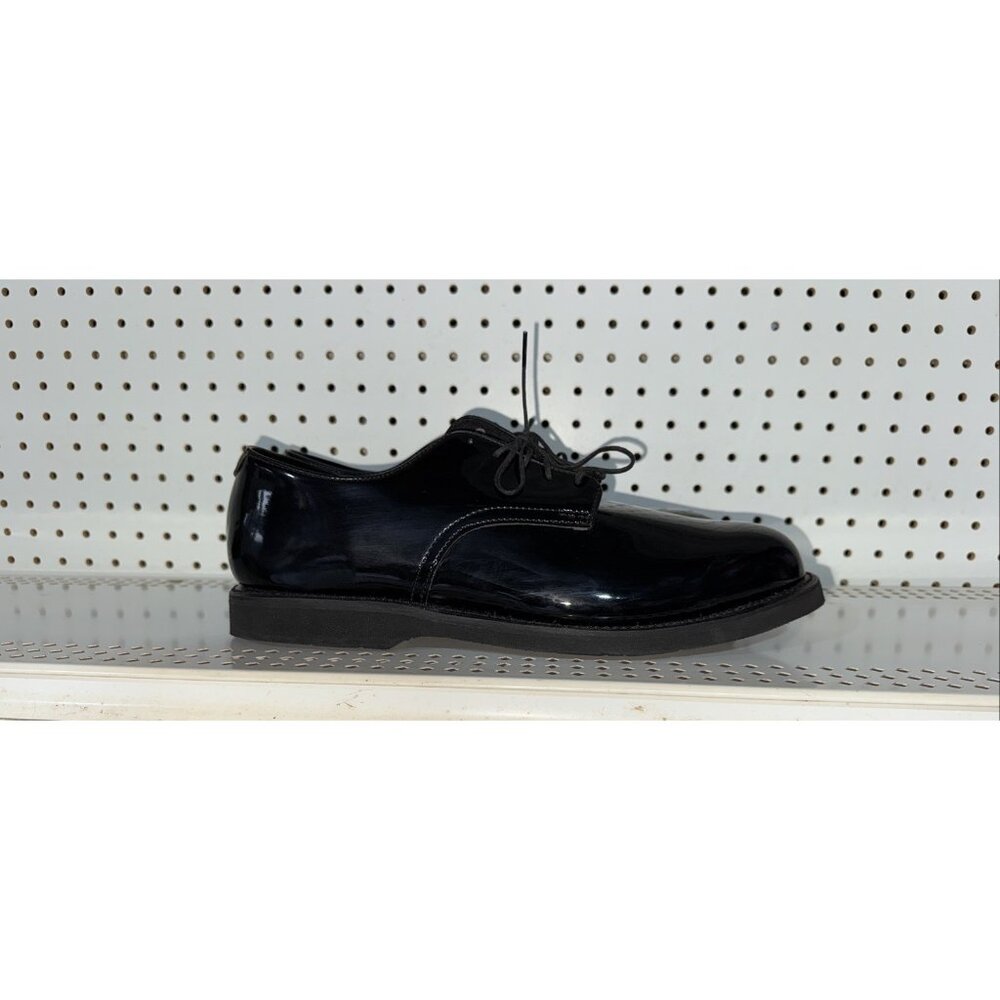 Thorogood Poromeric Mens High Gloss Lace Up Oxfords Shoes Size 15 M Black USA